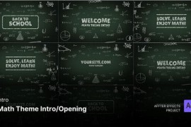 Math Theme Intro - Hand drawn After Effects Template 51075189
