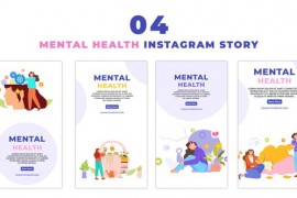 Vector Mental Health Scene Instagram Story 48620371