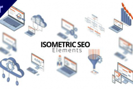 Isometric SEO Elements 50353116