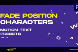Characters Motion Text: Fade Position Vol. 01 for Premiere Pro 45890281