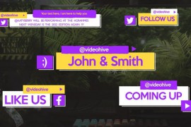 Glitch Lower Thirds Set 35809022