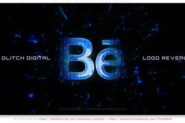 Glitch Digital Logo Reveal 44272915