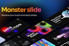 Monster Slide Animated Text Multipurpose Video Display After Effect Template 44773770