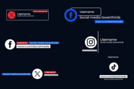 Social Media Lower Thirds 51053107