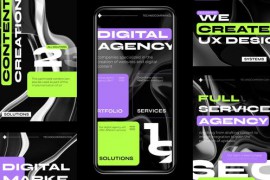 Digital Techno Typo Stories 44461188