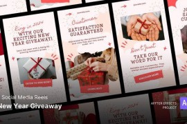 Social Media Reels - New Year Giveaway After Effects Template 49510140