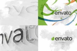 Watercolor Stroke Logo Reveal 43941938