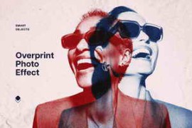 Overprint Photo Effect for Photoshop