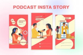 Podcast Instagram Story Premiere Pro Template 44604343