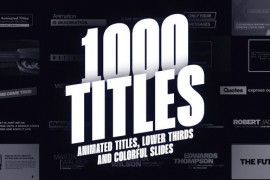 Mogrt Titles - 1000 Animated Titles for Premiere Pro & After Effects 21688149