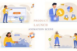 Rocket Product Launch Ideas Animation Scene 43419078
