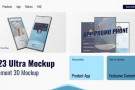Smartphone 3D Mockup App Promo 49174228