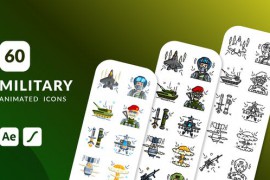60 Military Animated Icons | After Effects Template 44887006