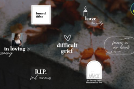 Funeral Titles for DaVinci Resolve 50823757