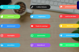 Social Media Lower Thirds | Premiere Pro MOGRT 47586132