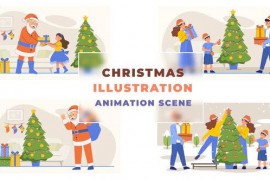 Christmas Function Animation Scene 43664375