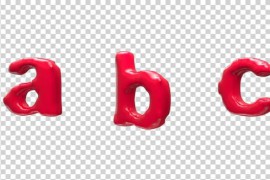Alphabet Letters Pack A To Z Small Letter Red 52607929