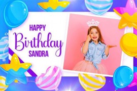 Happy Birthday Sandra Slideshow (MOGRT) 44626777