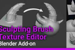 Free Download:Sculpting Brush Texture Editor v1.1.9 for Blender