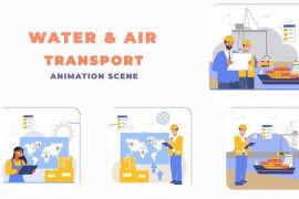 Premiere Pro Water and Air Transport Animation 44141788