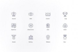 Award - Outline Icons 46779932