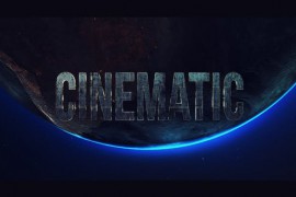 Cinematic Space logo Intro 50843648