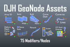 Free Download:Djh Geometry Node Assets v10 for Blender