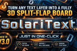 Free Download:Aescripts SolariText v3.0