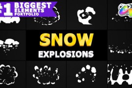Cartoon Snow Explosions | FCPX 29657064