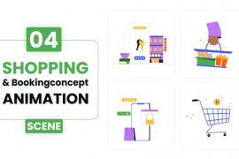 Booking & shopping Concept Animation 52214671