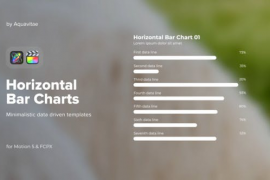 Minimalistic Horizontal Bar Charts for FCPX & Motion 50230196