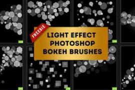 Free Download:10 Bokeh Light Effect Brushes for Photoshop