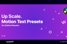 Up Scale Motion Text Presets Vol. 06 for DaVinci Resolve 47045853