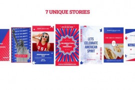 4th of July Instagram Stories Mogrt 46352805