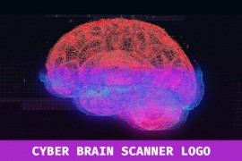 Cyber Brain Scanner Logo 50829786