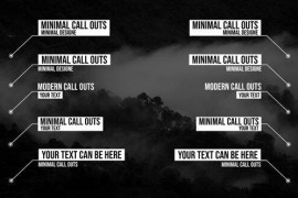 Minimal Call Outs Titles | After Effects 50674275