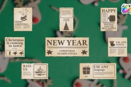 Christmas Stamps Titles for FCPX 49940724