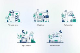 Rest and health - Blue Outline Concepts 44422435