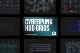 Cyberpunk HUD Grids for After Effects 43988079