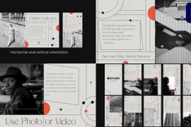 Black and White Minimal Slideshow | Premiere Pro MOGRT 43935797