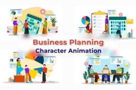 Startup Business Planning Character Animation Scene 39744077