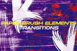 Free Download:Paper Brush Elements Transitions | DR 62404213