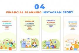 Vector Design Character Financial Planning Animated Instagram Story 48623397