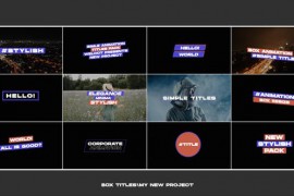 Box Titles 1.0 | After Effects 45810246