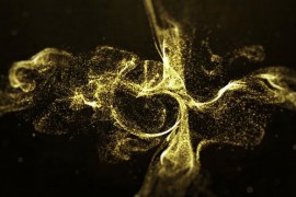 Gold Particle Logo 50188058