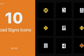 Road Signs Icons for Premiere Pro Vol. 05 45611413