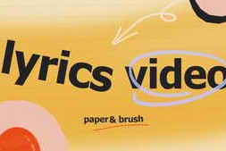 Free Download:Lyric Video Paper Brush 60667024