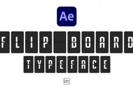 Flip Board Typeface For After Effects 44561913