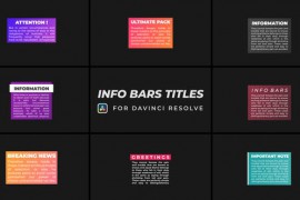 Info Bars Titles | DaVinci Resolve 50571307