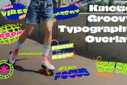 Free Download:Groovy Kinetic Typography Text Overlay Pack 64435149